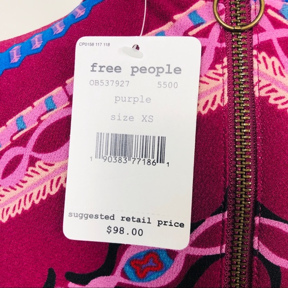 Free People Women’s Stella Graphic A-Line Dress - Picture 9 of 9